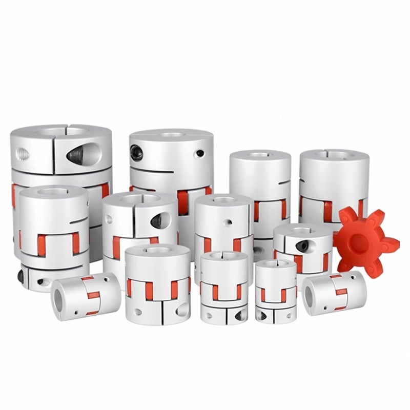 Sinoblu Aluminum Alloy Shaft Coupling Bore 12.7mm to 17mm D35mm L50mm Top Wire Clamp Plum Coupling High Torque Coupling Encoder Aluminum Coupling Star Coupling - Image 3